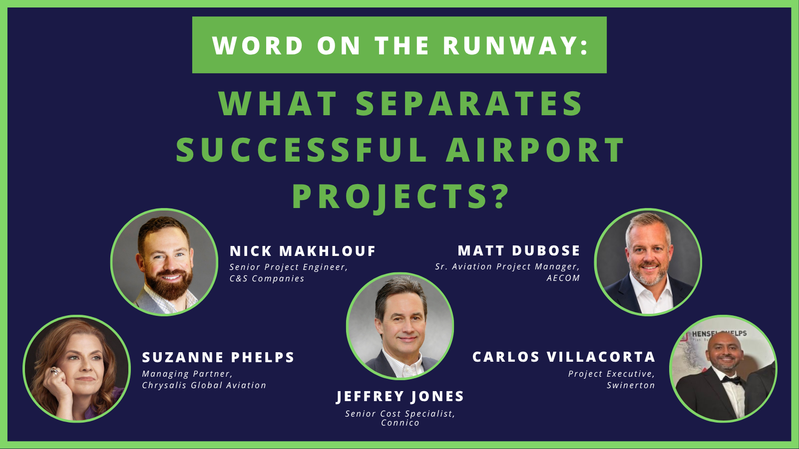 Word on the Runway: What separates successful airport projects?